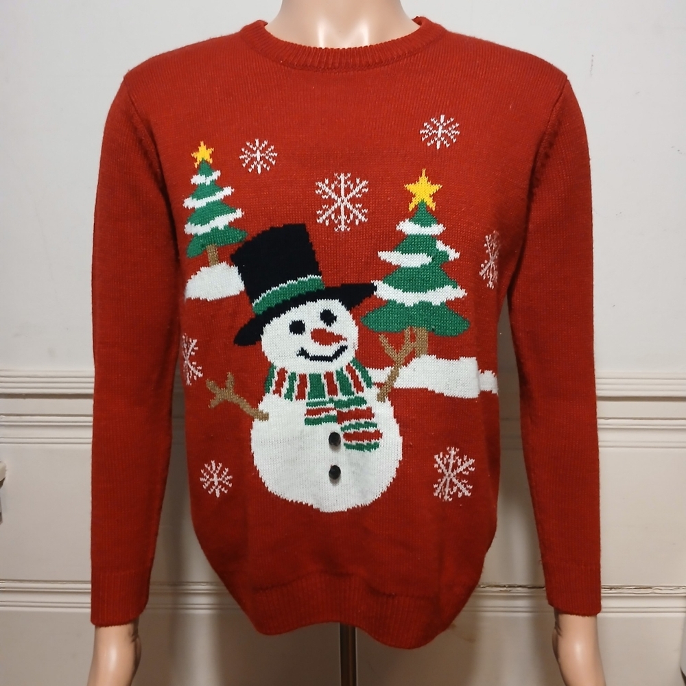 Snowman Christmas Sweater Small
